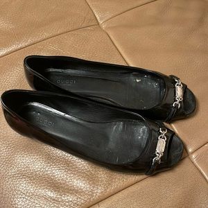 Gucci flats patent leather size 40 made in Italy